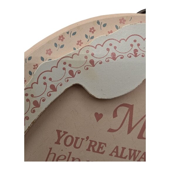 Vintage Dexsa Mom Wall Plaque Heartfelt Quote Rustic Floral Granny Cottage Core - Picture 10 of 10